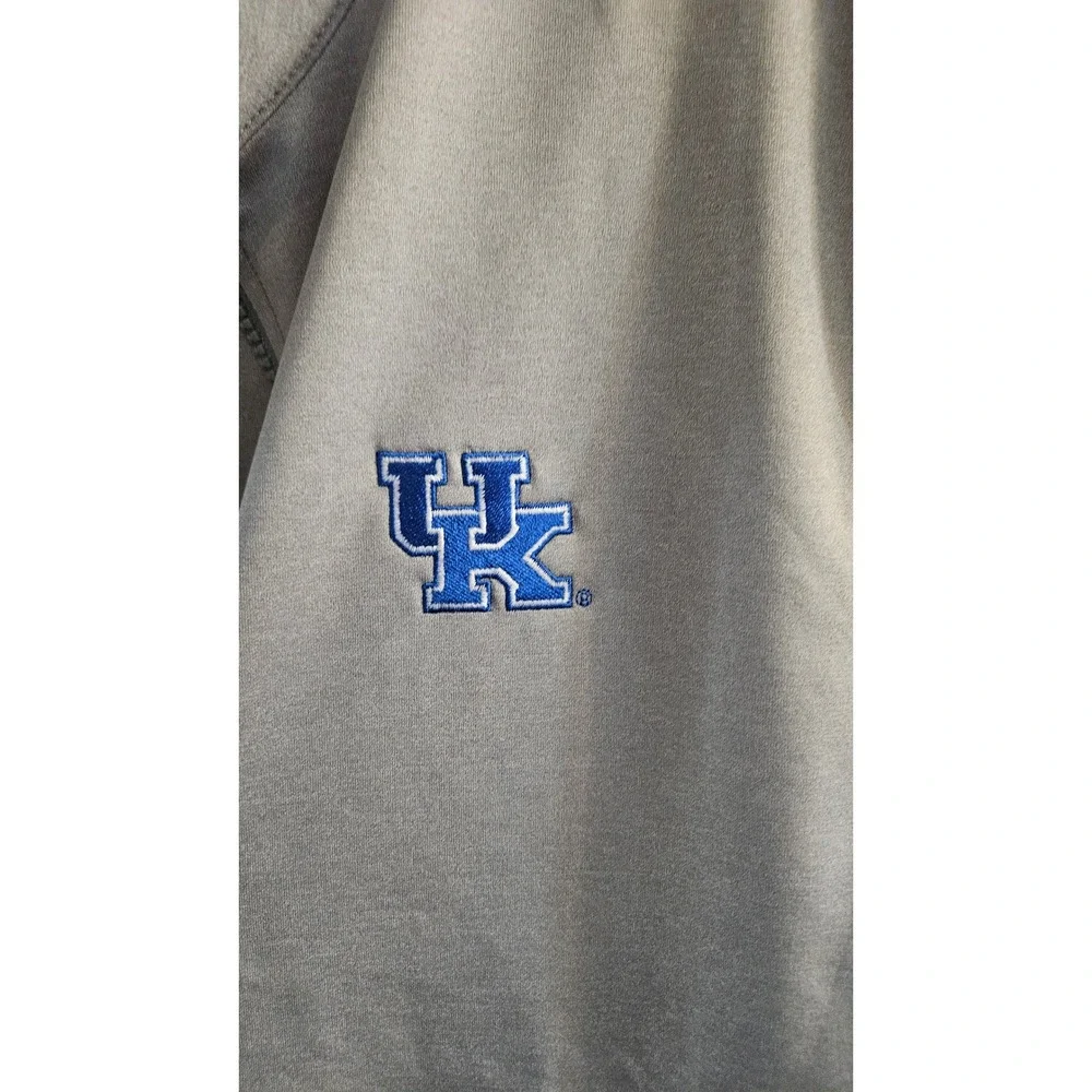 Blokecore Johnnie-O Kentucky Wildcats Quarter Zip Mens Grey Performance vest L